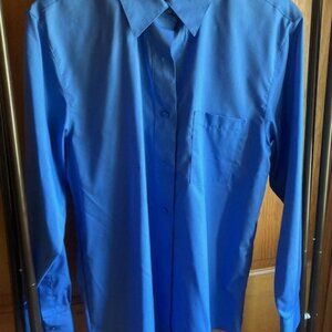 Foxcroft Button Down Long Sleeve Shirt, Size 10